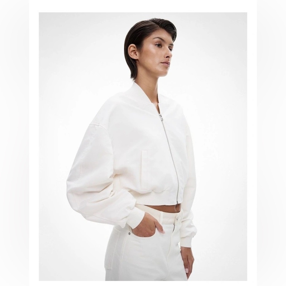 Witchery white bomber jacket